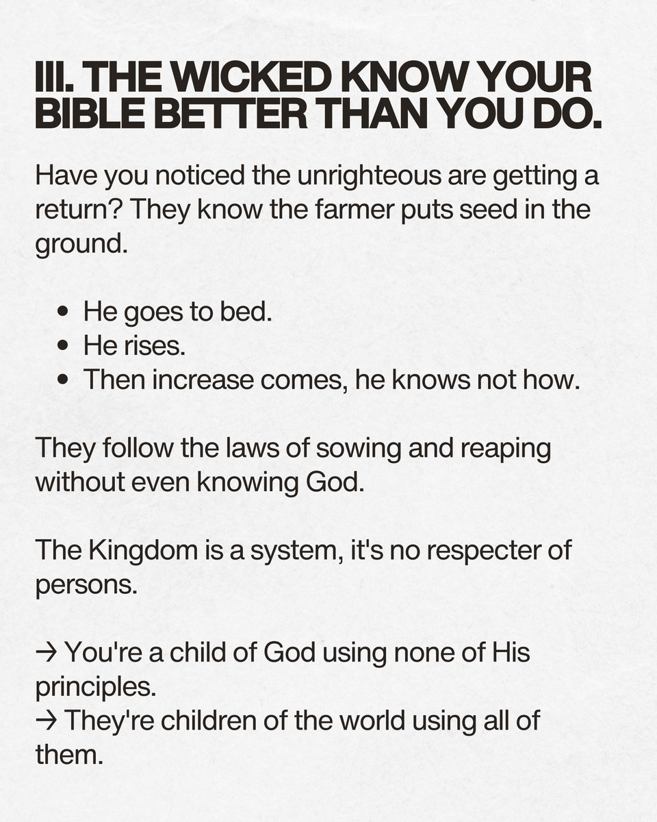 God doesn't need to destroy your business. His laws are already doing it for Him.