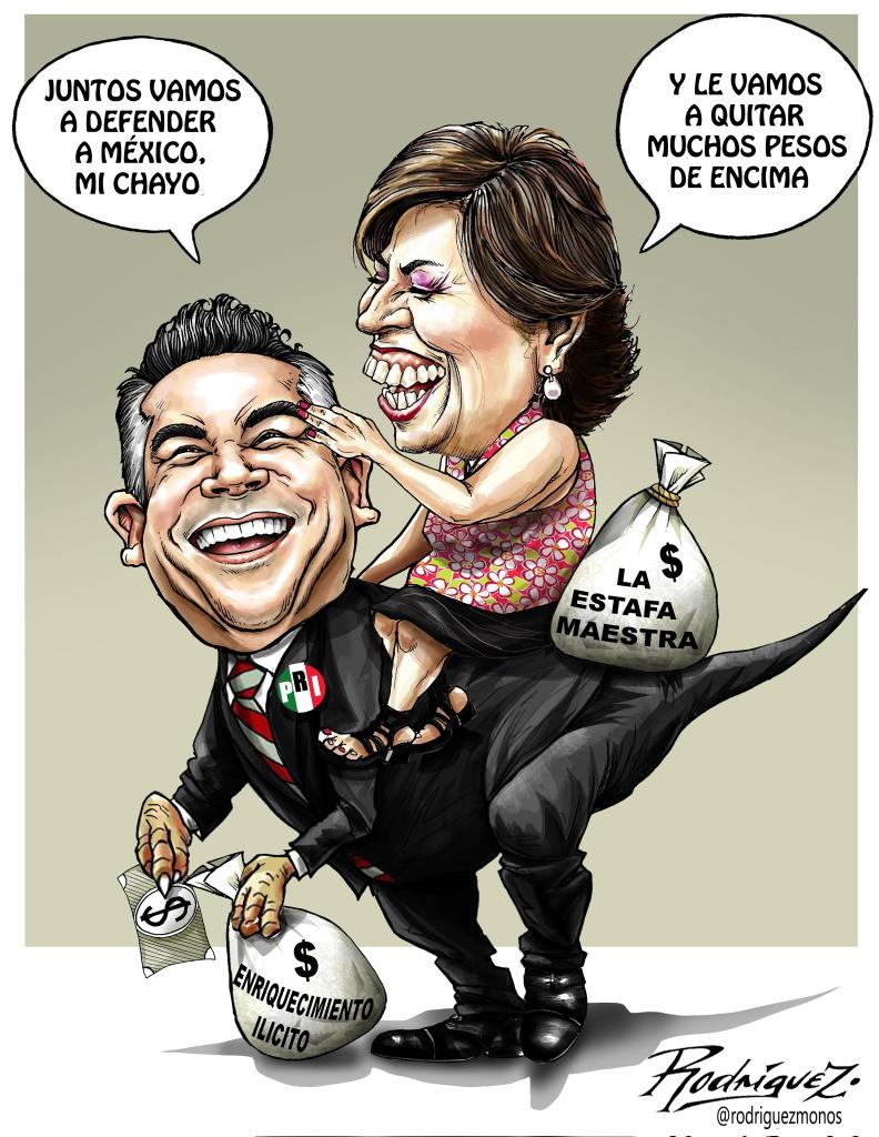 .<a href="/alitomorenoc/">Alejandro Moreno</a> reclutó a uno de los emblemas de la corrupción de Peña Nieto: Rosario Robles.

No recluta a Cuauhtémoc Gutiérrez de la Torre porque sigue en la cárcel (por trata de personas).