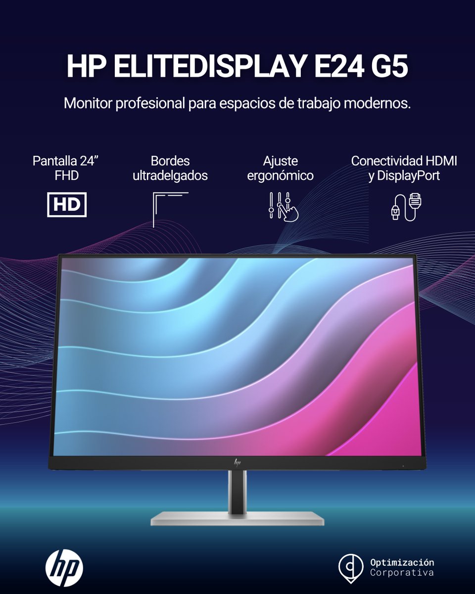 OPTIMIZACIONCO1's tweet image. Claridad visual para tu jornada laboral 🖥️

#OptimizaciónCorporativa #SolucionesHP #MonitorHP