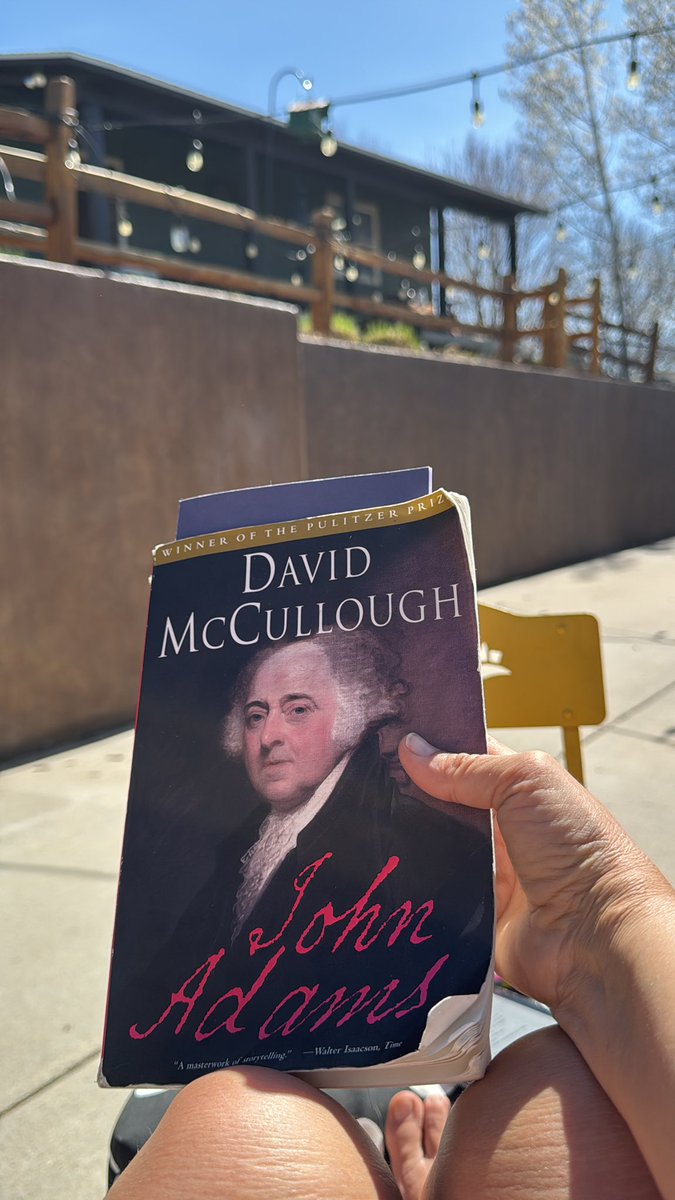 Time for sun therapy. I've decided to remember the all president's this year for the 250th birthday by reading about them. I'm a month behind. Also listening to an audiobook about Thomas Jefferson. 
What are you doing to celebrate the 250th b-day of our Nation?