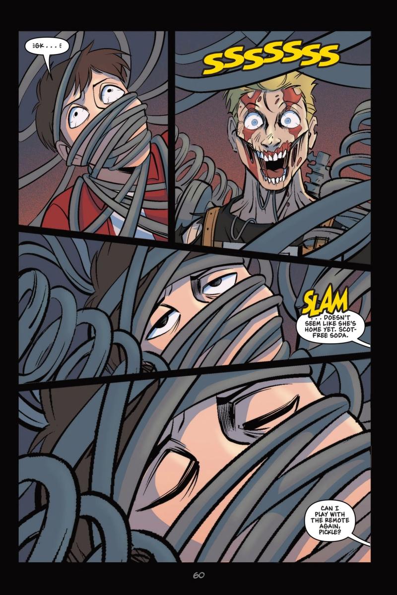 In the graphic novel, I always find it hilarious when Julius starts spamming Reed with extension cords out of nowhere.