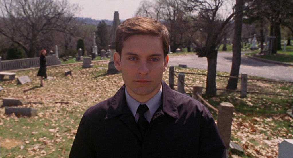 cinevow's tweet photo. Tobey Maguire, Willem Dafoe and Kirsten Dunst in Spider-Man, 2002 (dir. Sam Raimi) https://t.co/c3UeQmWsYV