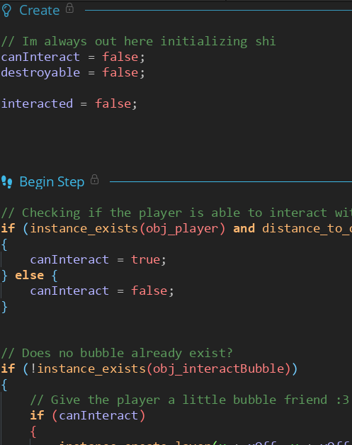 Drexel_Dev's tweet photo. Banger code

I should start making more small, casual posts :P
#game #indiedev #code #gamedev #indie https://t.co/z99bgah6z5