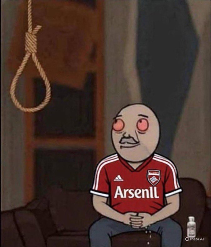 Arsenal fan after staking house rent for Arsenal to win the match 😂