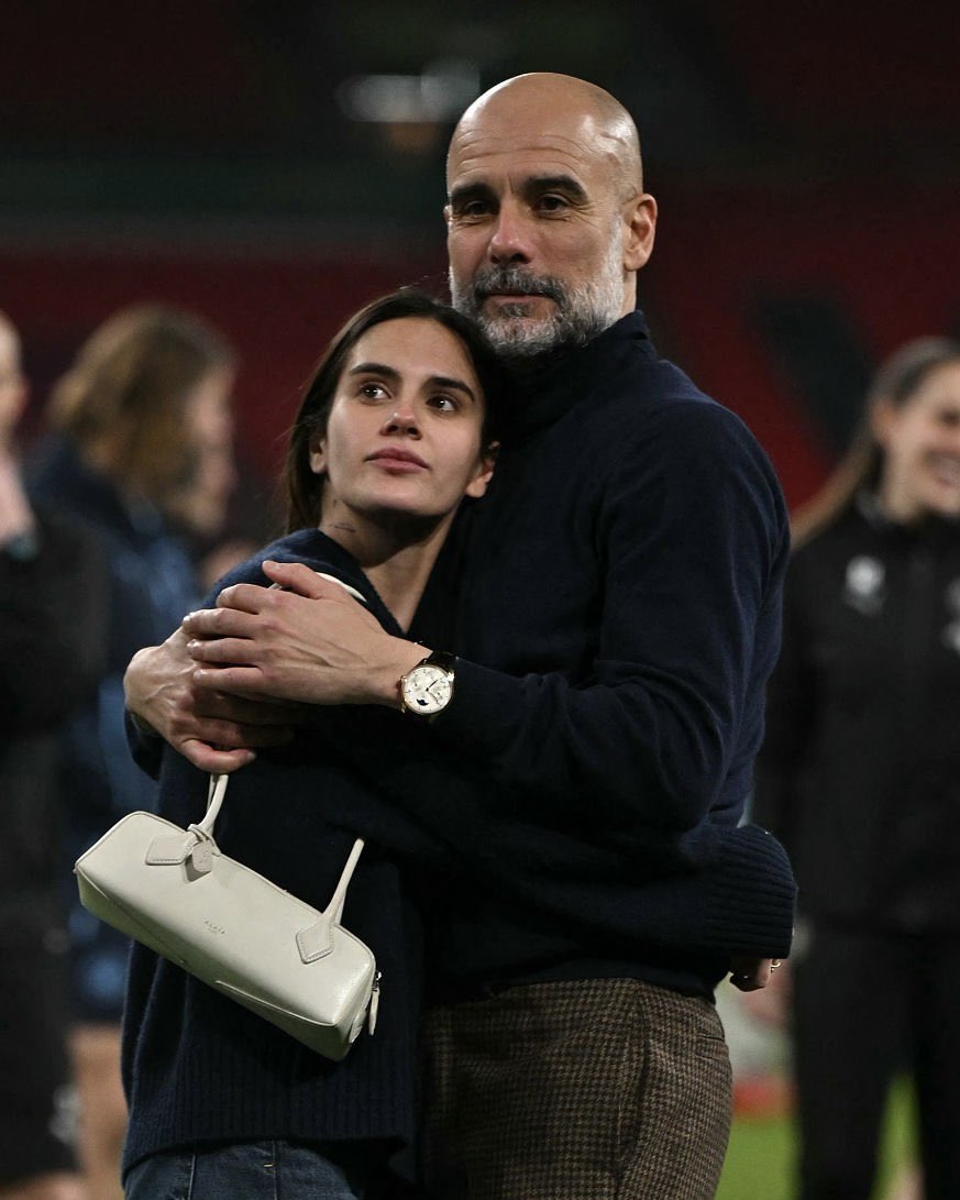 Pep and Maria Guardiola. 🩵