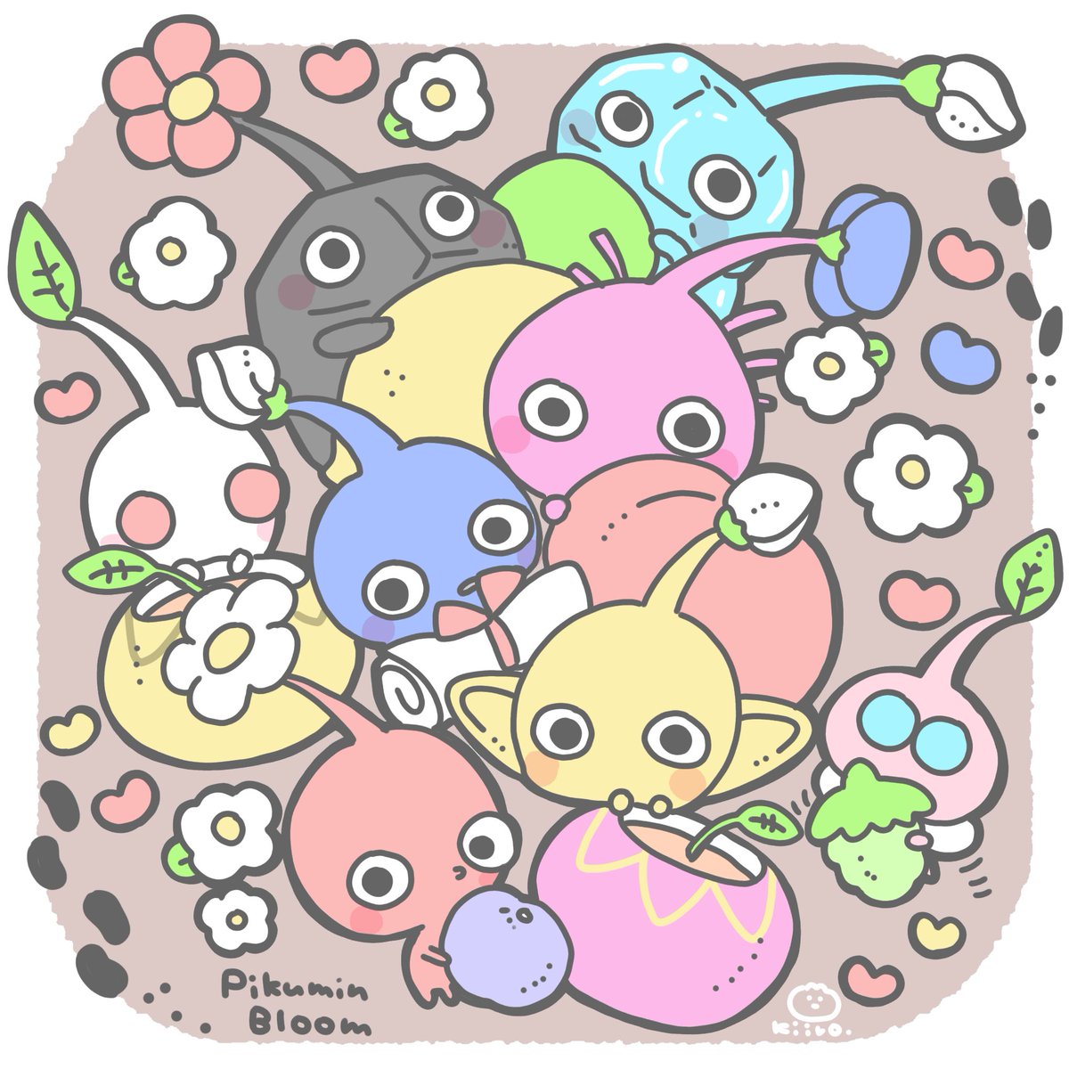 ピクミンブルームを始めて2週間が経ちました。お散歩しながらピクミンと仲良くなれるのがすごく嬉しい☺️🌼