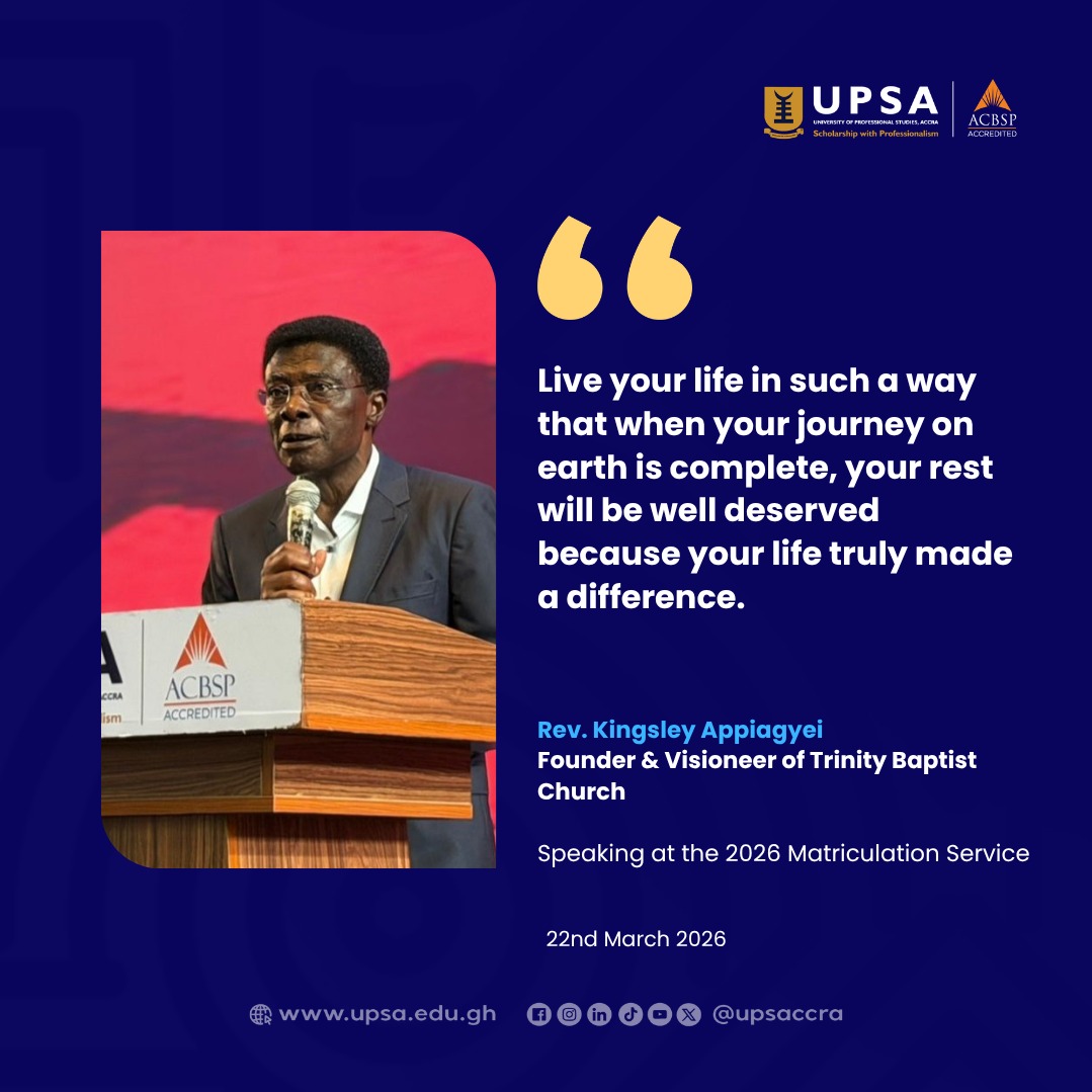 University of Professional Studies, Accra (UPSA) tweet media