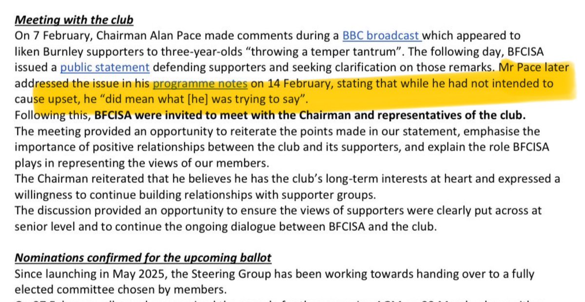 Burnley FC Independent Supporters Association tweet media