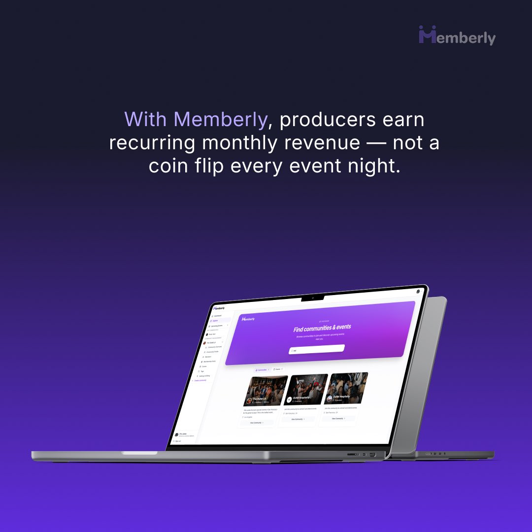 WithMemberly's tweet photo. We asked 300+ event producers their biggest stress running an event series.

The top answer was ticket sales, every single time. 🫠

@withmemberly, that anxiety disappears.

#eventproducer #promoter #nightlife #ticketsales #edm https://t.co/zXDrK4AwGe
