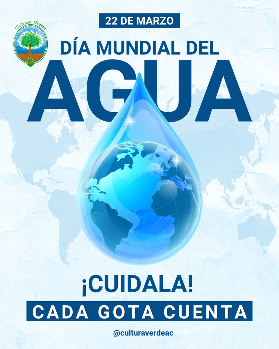 💧 En este #DíaMundialDelAgua, recordemos que cuidar el agua es cuidar la vida.
En Cultura Verde tenemos materiales gratuitos para generar conciencia desde la escuela.
📩 Mándanos mensaje y te compartimos el link.
📲 También puedes unirte a nuestro canal:
 whatsapp.com/channel/0029Vb…