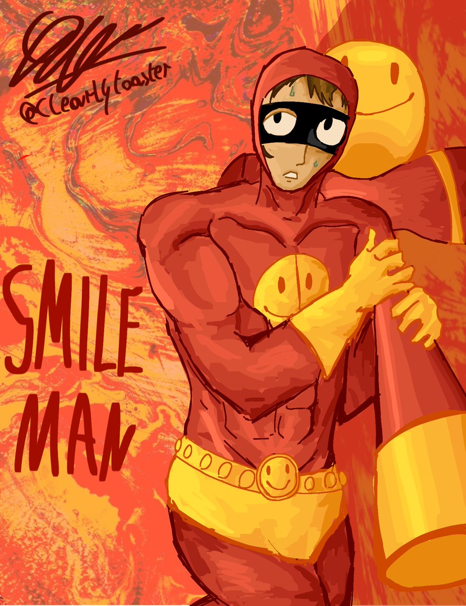 #OnePunchMan 
Smileman is so adorable