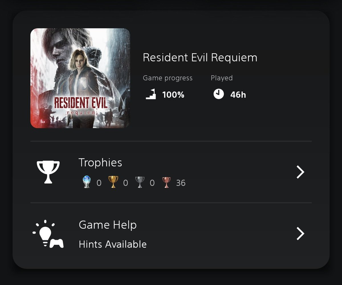 _ مساء الخير جميــعًا  🤍
كيف عيدكم..!!

سؤال لأصحاب بلات RE9 ، كيف سهل والا معقد..!!
أنا بأول تختيمة جبت نص التروفيات ، لكن أكثر تروفي غثيث شايلة همه تختيمة السبيد رن 🫠