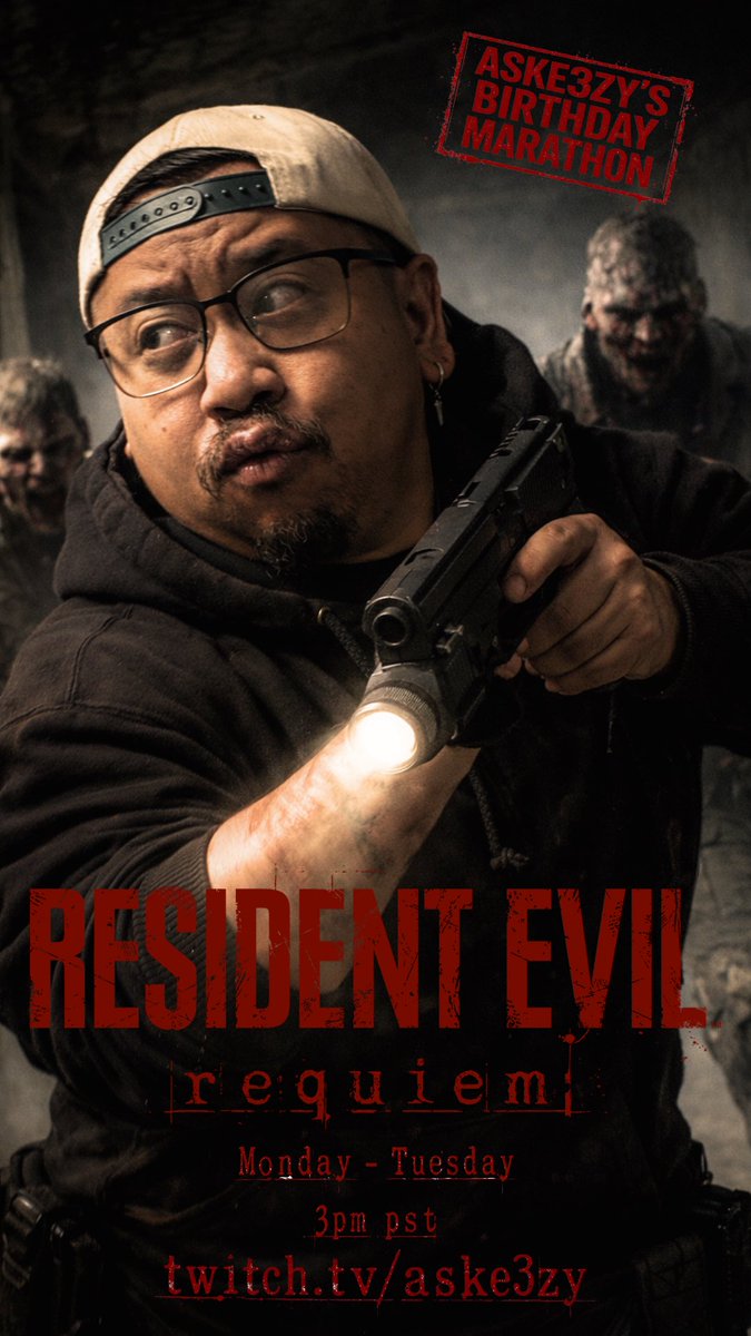 Aske3zyG's tweet image. We'll be starting with RE Requiem Monday March 23rd at 3pm PST!! First Play through EVER! Shoutout to @PTJoker1994 for the Birthday Gift! @RE_Games @CapcomUSA_ twitch.tv/aske3zy #ResidentEvil #Firstplaythrough #Screamer #Twitch #TwitchStreamer #aske3zy4partner