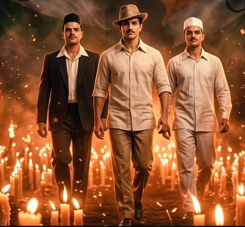 Randhr602's tweet photo. 23 मार्च शहीदों को नमन:
सरफरोशी की तमन्ना अब हमारे दिल में है, 
#Bhagatsingh #Rajguru #Shukhdev https://t.co/rrVXKzSCOm