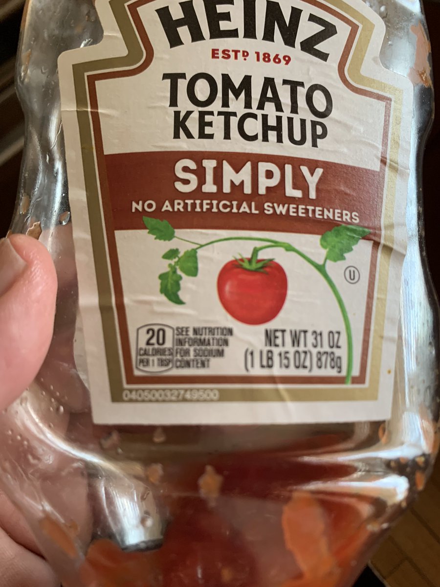 jhazani's tweet image. #Heinz tried the #almostempty and tasted no difference - not sure what I was complaining about - heat during this LA heatwave can warp the acidity? #thermodynamics #electrostatics @HeinzNL 🤔