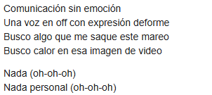 Que hayan puesto un holograma de un muerto a cantar justamente esta canción, es de los delitos del año.