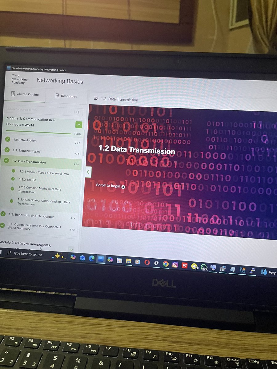 Today I revisited part of my networking basics course,I took network types and Data transmission
<a href="/THE_CYBRARIANS/">THE CYBRARIANS</a> <a href="/bash_voice/">Salati Salis Luqman</a> <a href="/CiscoNetAcad/">Networking Academy</a>