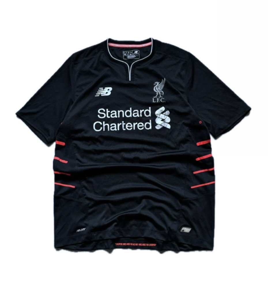 fitsgohard's tweet photo. Osamason wearing New Balance 2016/17 Liverpool Away Soccer Jersey Football Shirt https://t.co/Y6GFI4JuXG