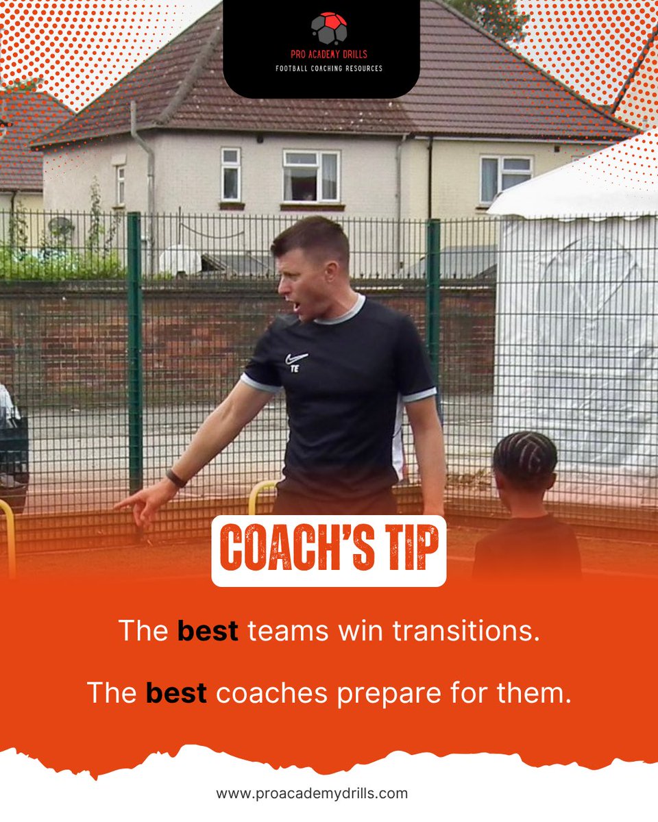 ProAcademyDrill's tweet photo. Anyone can coach possession or pressing.
Few coach what happens between them.
Transitions decide games.
Are you training reactions or hoping for them?
#CoachEducation #FootballCoaching #TransitionPlay #ProAcademyDrills https://t.co/DF1Jb0Yin8