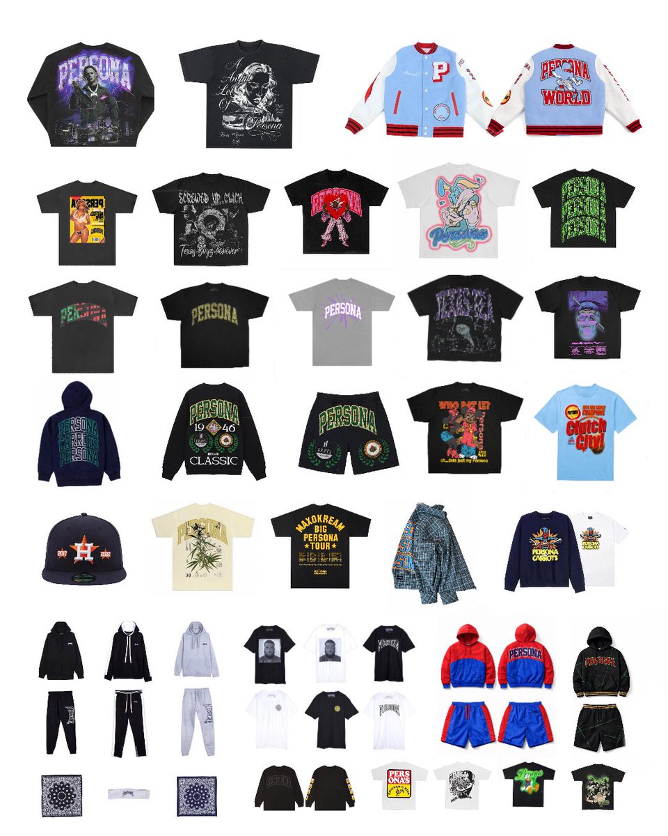 PRCSNDESIGNS's tweet photo. (almost) everything we've created with @PersonaW0rld over the years https://t.co/I9idKnBf5k