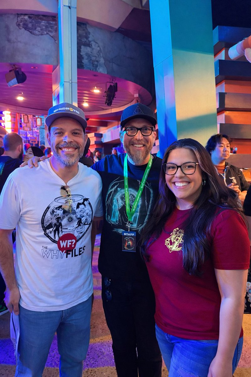 GusGus1388's tweet photo. @Nerdrotics thanks for coming down to Orlando for the visit. We had a blast meeting up once again. And yes it’s true @ajgentile is the new Art Bell. Hail @OMGTheWhyFiles and @ffshowofficial   #whyfiles #forbiddenfrontier https://t.co/UOsE4nVI95