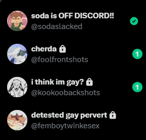 soda is OFF DISCORD!! against my will tweet media