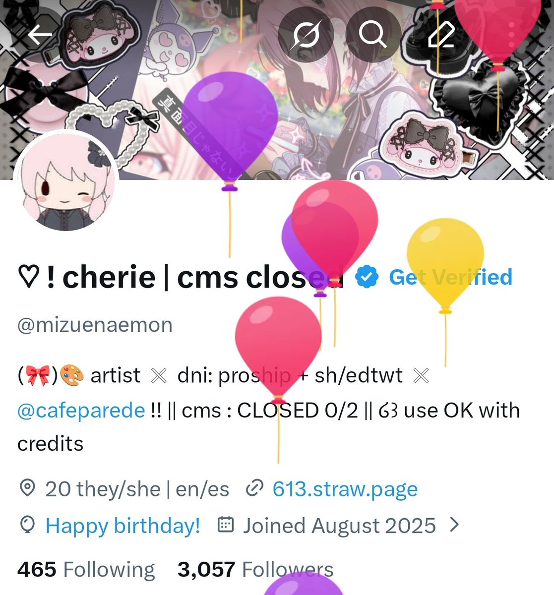 ♡ ! cherie | cms closed tweet media