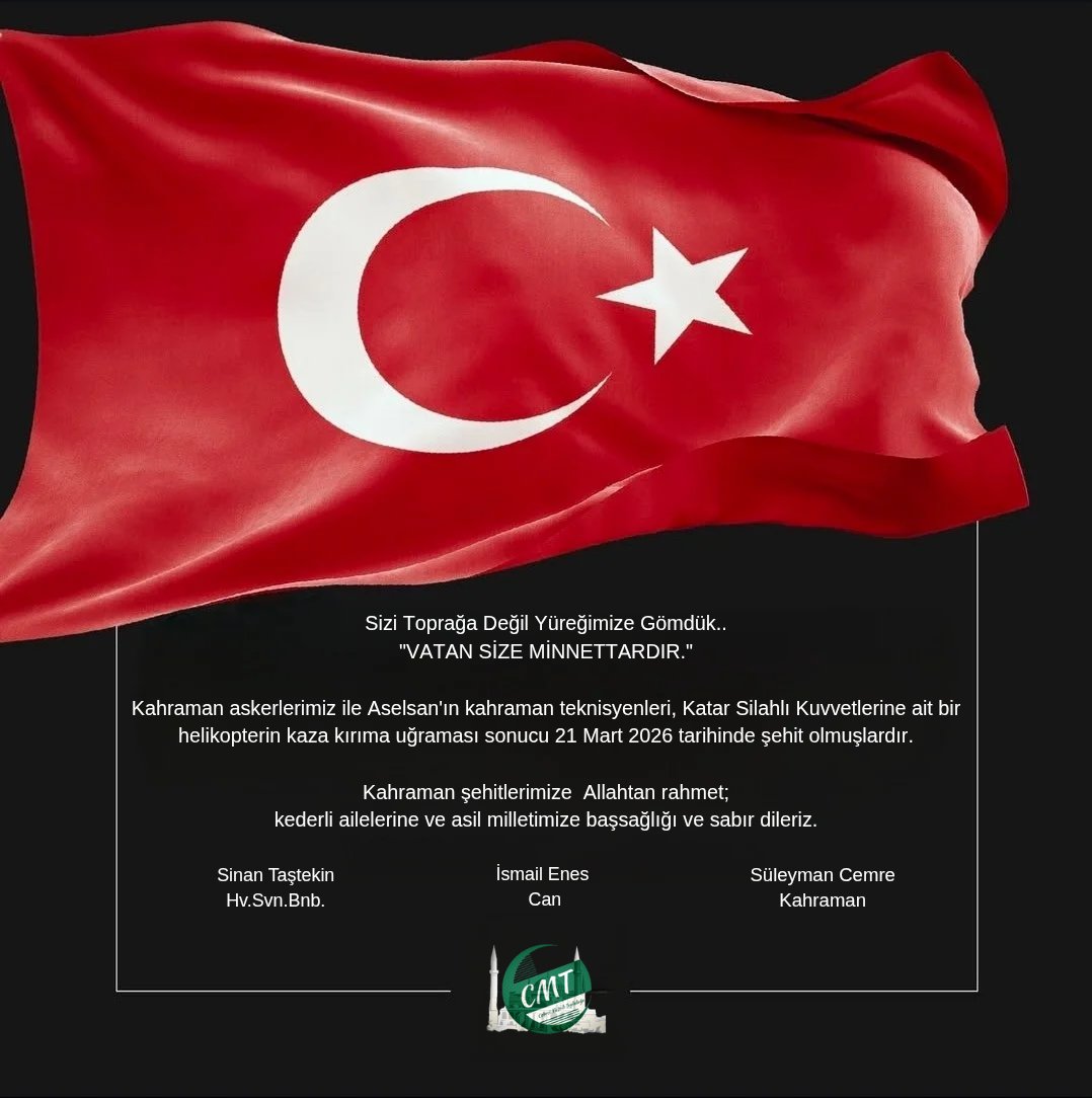 CebeciMescid's tweet photo. إِنَّا لِلَّٰهِ وَإِنَّا إِلَيْهِ رَاجِعُونَ https://t.co/h0A4hulOui