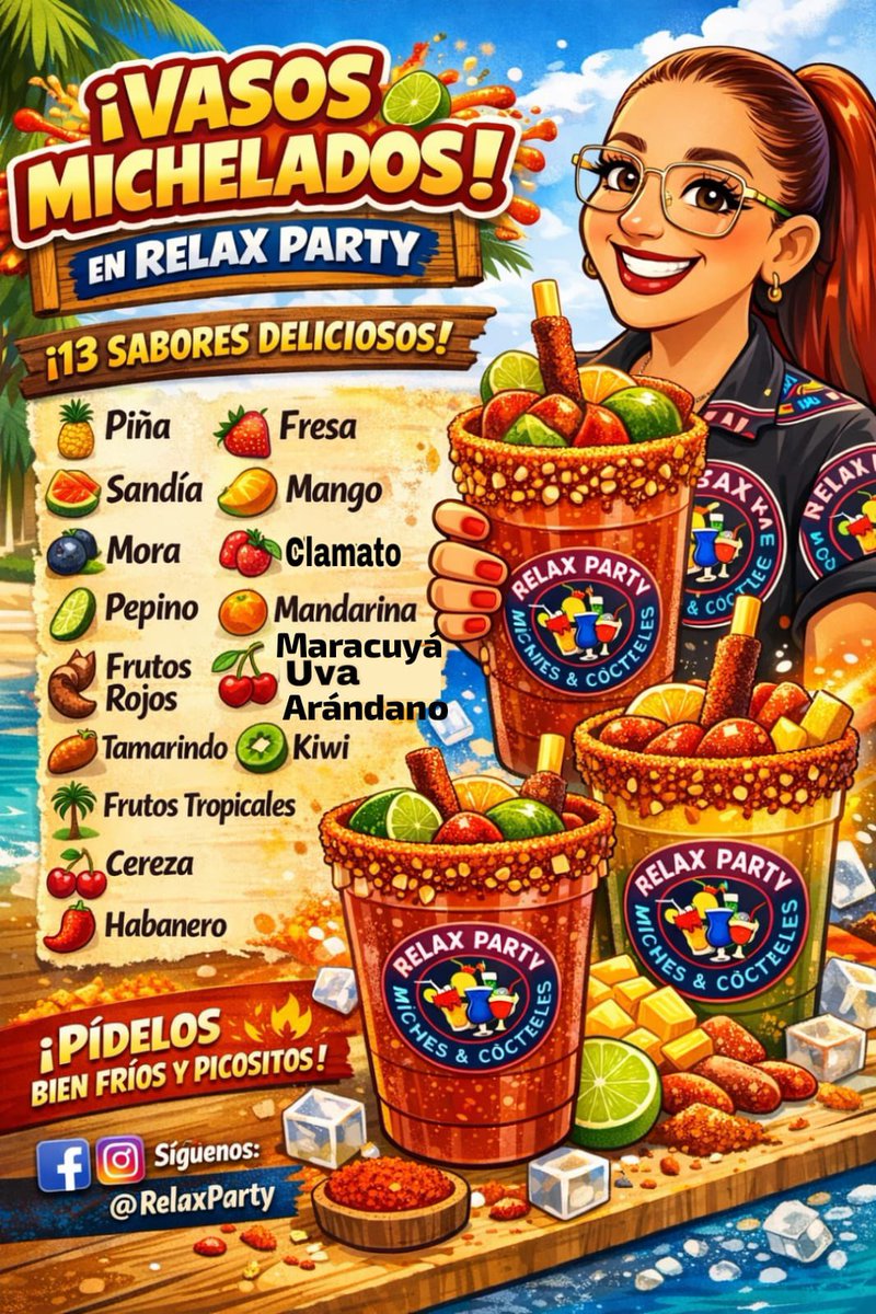 ¡Prado norte! Tienen hasta las 8pm 🕗 no se queden con el antojo 🤤 

📍 maps.app.goo.gl/9bHhAD4eN8Eewh…

[Entre el six Zeus y el Willys en avenida 3]

#Micheladas #Cancún #PradoNorte #TodoConMedida #NadaConExceso