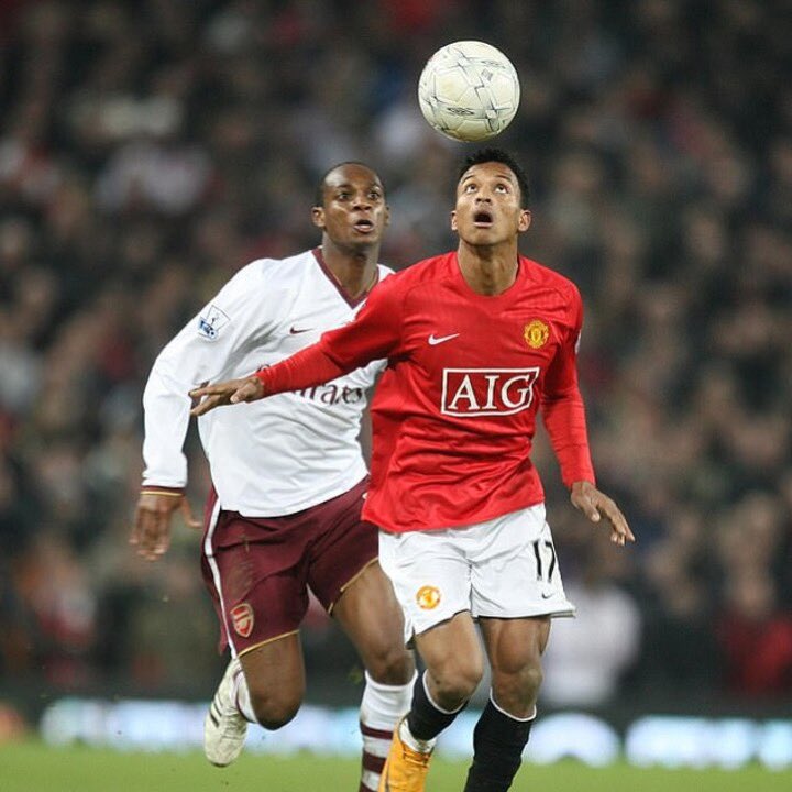 UtdChulo's tweet photo. 🚨Ryan Cherki on juggling the ball vs Arsenal

“I juggled the ball because I wanted to torment them, then I remembered the comp of Nani that I watched where he was juggling the ball with his head vs Arsenal with  his side up by 4-0.” https://t.co/grFQfjDm2g