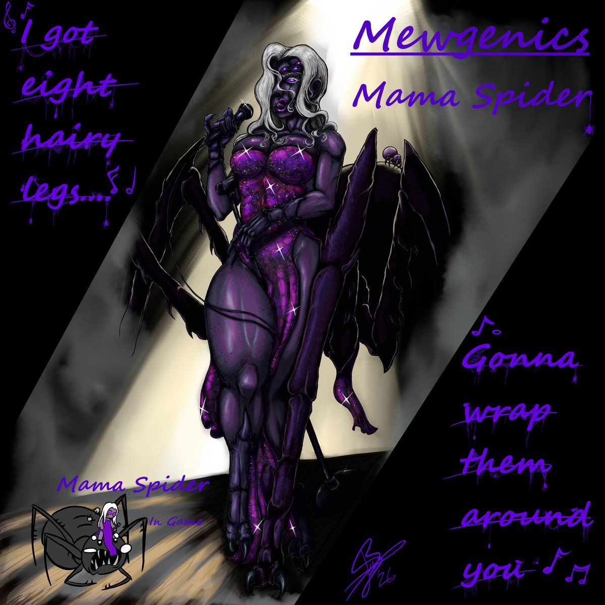 Couldn't find the digital version but still have the sketch saved. Don't remember why I didn't draw her mouth. The digital version was just black lines and flat colors. 
Share your oldest and latest digi doodles!
💜😎🍻😎🖤