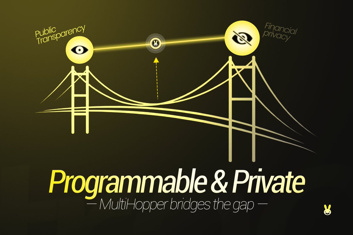 Cryptobuddiee's tweet photo. Let us address the ELEPHANT in the room with public blockchains.

Every transaction you make is fully visible. Your wallet,counterparty, your timing, your amount.

For regular users that is fine, for institutions moving millions, that is a BIG problem @Multihopper is fixing. $SSR https://t.co/Uv4KXwaqeQ