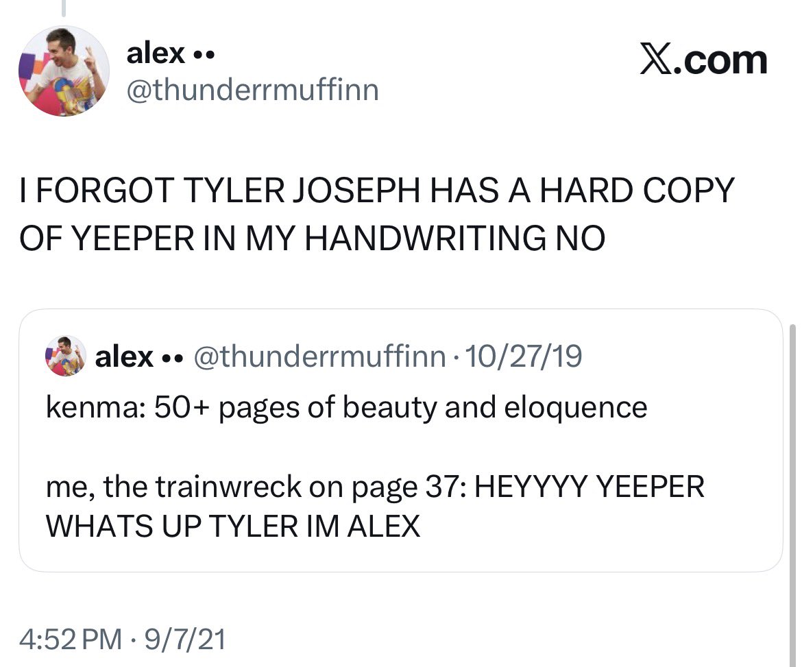 alex •• tweet media