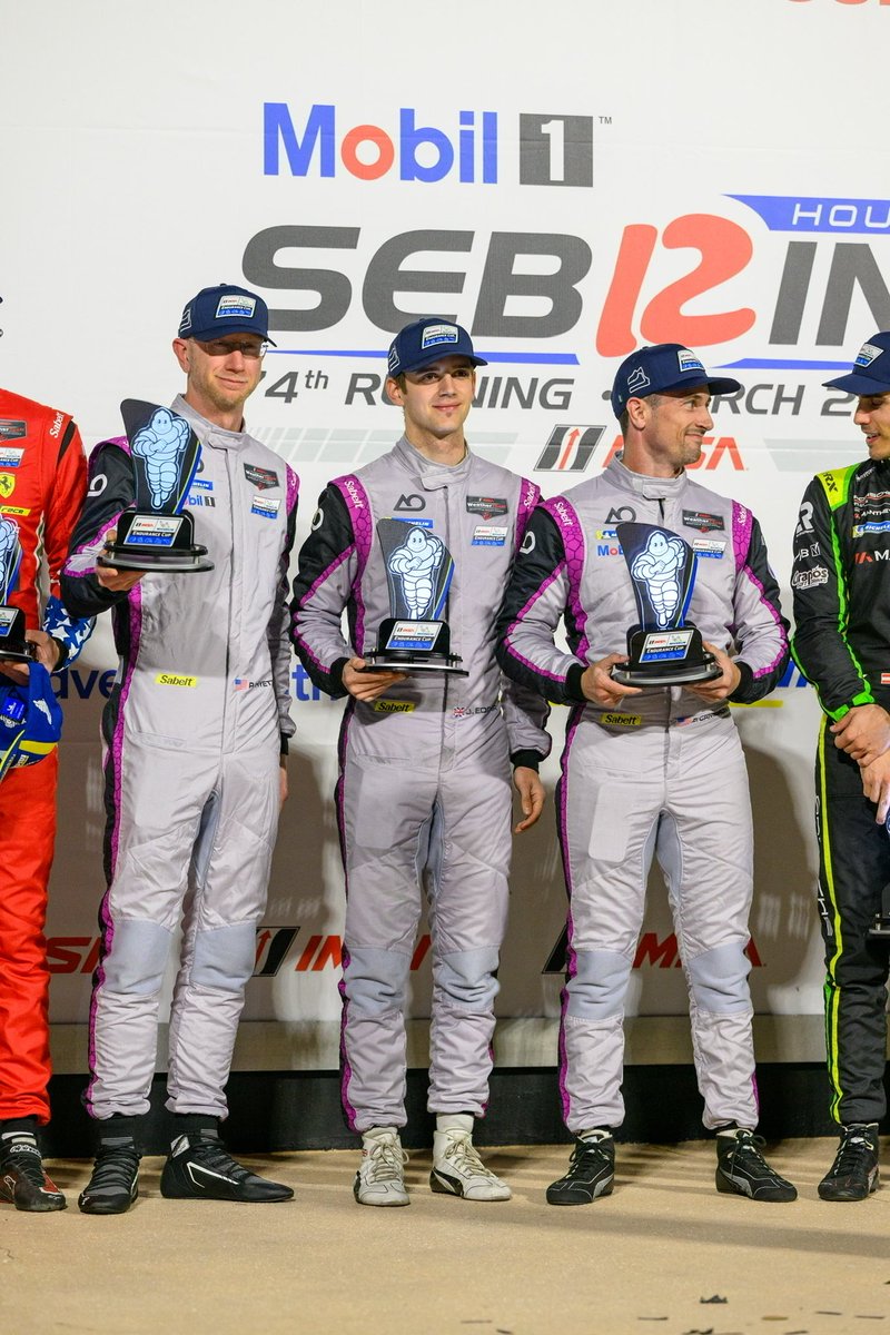 JonnyEdgar_'s tweet image. (1/2) 🏆 Just like Daytona, we come away with the @IMSA Endurance Cup winners’ trophies, but it’s hard not to feel like we should have left Sebring with more… but that’s racing.

#IMSA #AORacing @AORacingUSA #EnduranceRacing #Racing @BRDCSuperStars