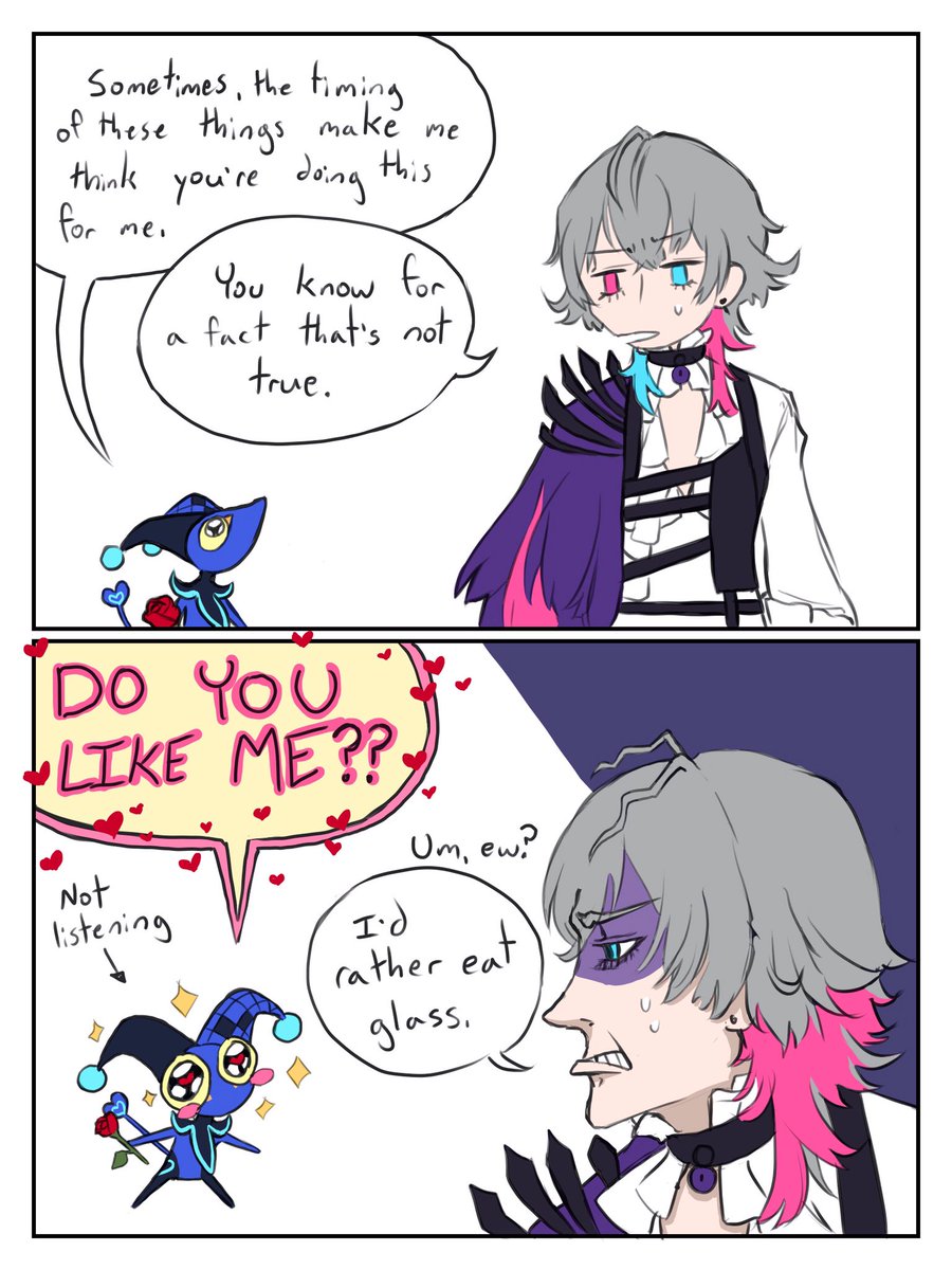 Myobi, won't shut up about Clown. 🎩 tweet media