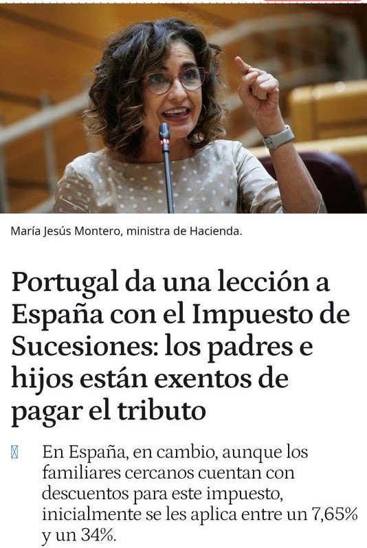 El impuesto de sucesiones es la mayor injusticia del sistema fiscal: grava a quienes han trabajado toda su vida para dejar un legado a sus hijos.