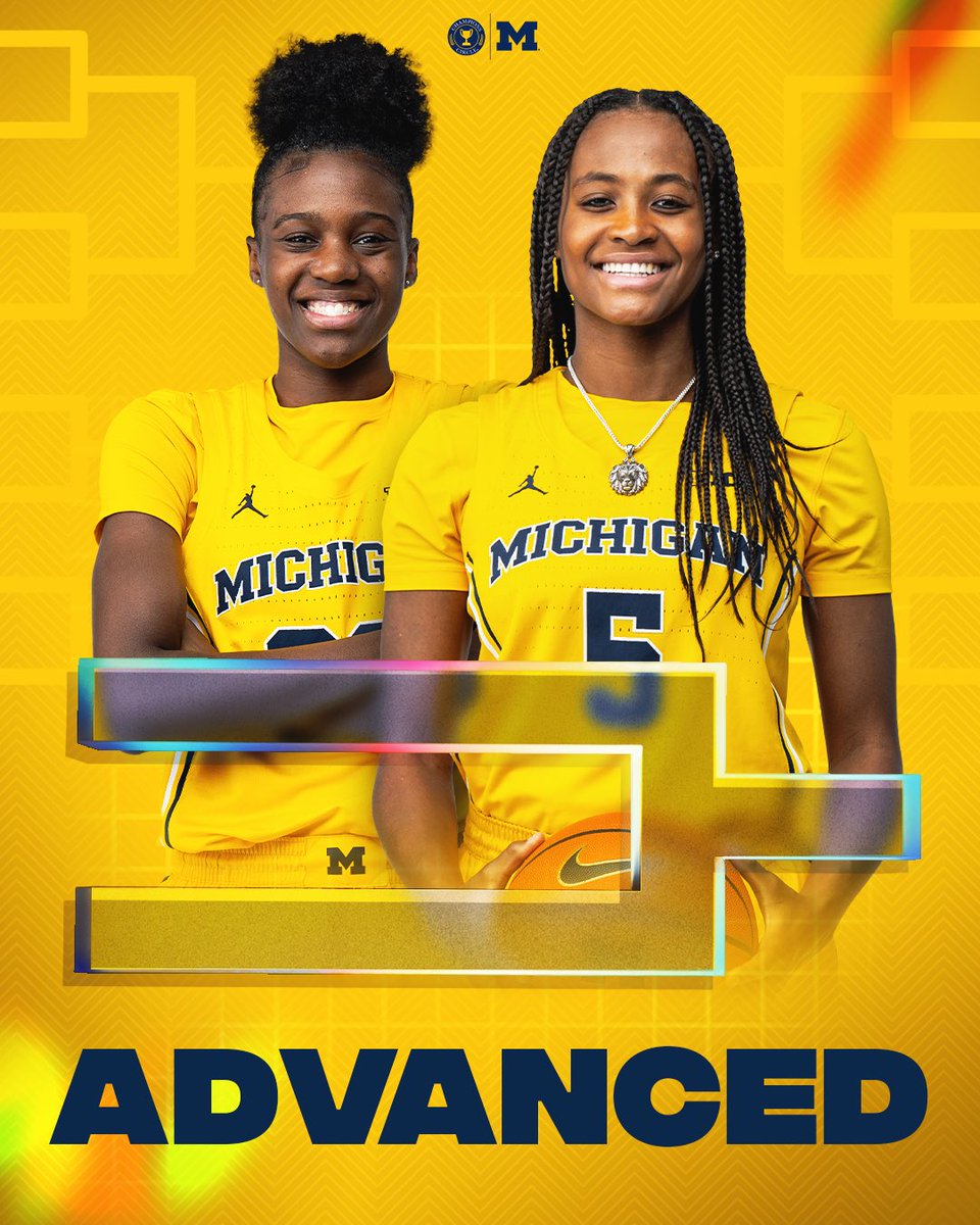ChampCircleUofM's tweet photo. .@umichwbball has advanced to the Sweet Sixteen! 〽️ https://t.co/fYJNUTWV3O