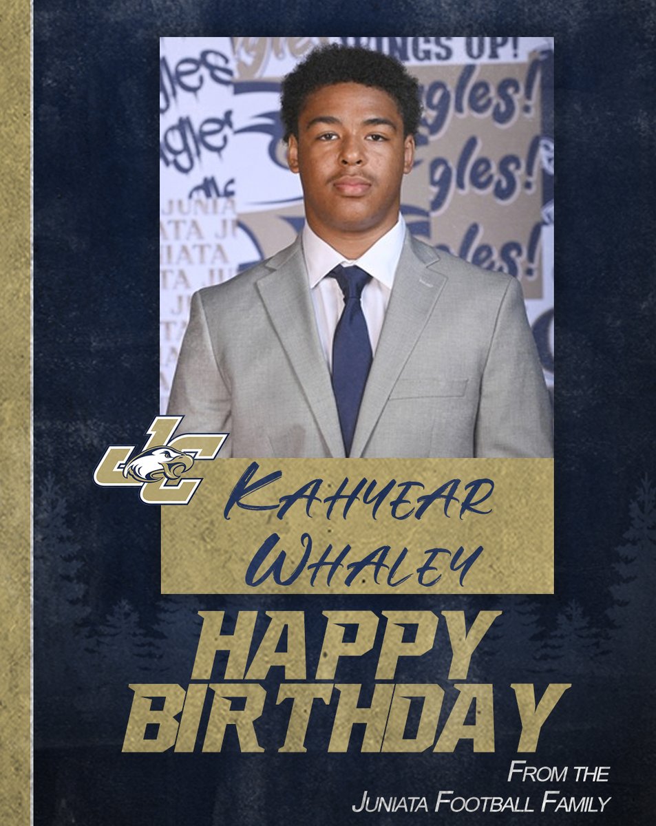 JuniataFootball's tweet photo. Juniata Football has another Birthday. Wishing him the best of Birthdays!   #1Team1Fight #birthday https://t.co/HkYKnVO7qZ