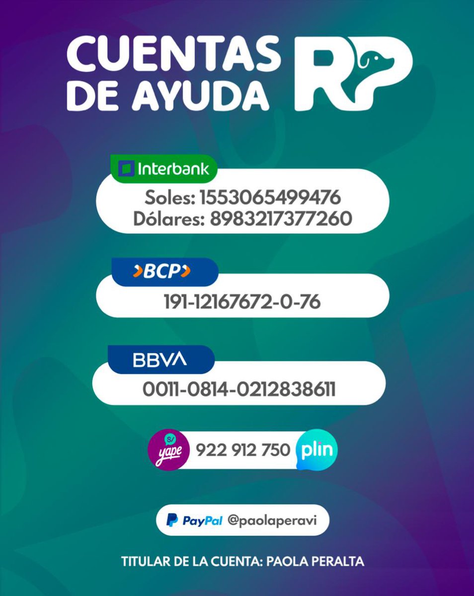 Pao Peralta 🐶 Rescatando Perritos 🇵🇪 tweet media