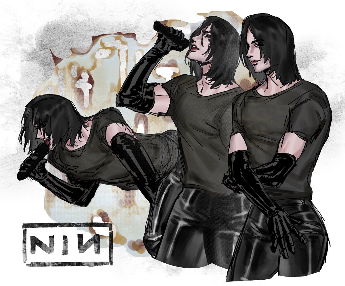 youhaiyh's tweet photo. I hate how posting multiple images makes everything get cropped weird.😭#NIN #trentreznor #robinfinck https://t.co/b4VSz04j5W
