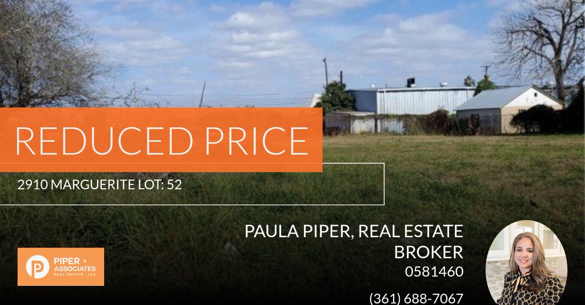 PiperNAssoc's tweet photo. 📍 Reduced Price 📍 This recently reduced home at 2910 Marguerite Lot: 52 in Corpus Christi won't last long, so, don't wait to set up a showing! Reach out here or at (361) 688-7067 for more information!

Paula Piper, Real Estate Br... https://t.co/gbrmC5LhS0 https://t.co/v8VIMicBGT