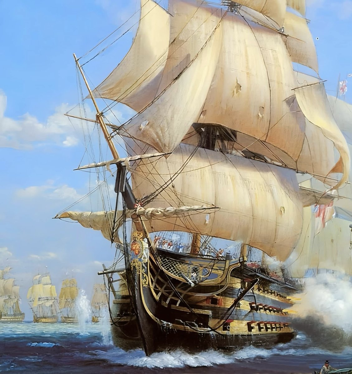 Empireaesth's tweet photo. Nelson’s flagship, HMS Victory

- Geoff Hunt https://t.co/mofqpfyEQg