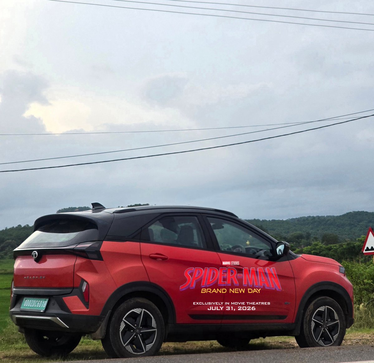 LappuM's tweet photo. Dear @SpiderManMovie &amp; @MarvelStudios 🕷️
Greetings from Odisha, India 🇮🇳
I’m planning to promote Spider-Man: Brand New Day by wrapping my car with your official movie poster as a moving advertisement across my city 🚗🔥 send me some credit.
#SpiderManBrandNewDay #Marvel #Odisha https://t.co/3N6AiCaiNt