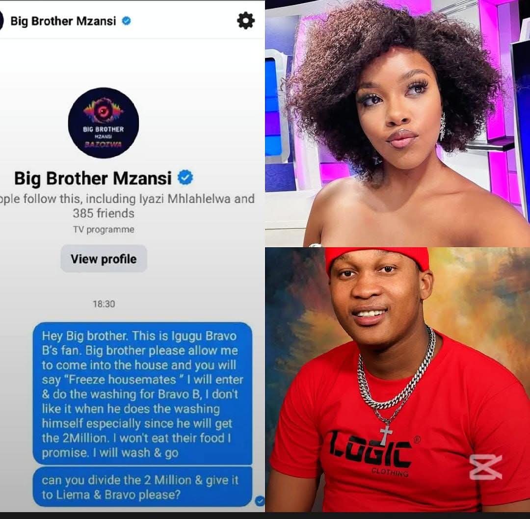 LIEMA OUR Girl congratulations 🎊 Bravo B fan to Biggie 🤭🤭🤭🤭😂

#BBMzansiS6
#Bazozwa