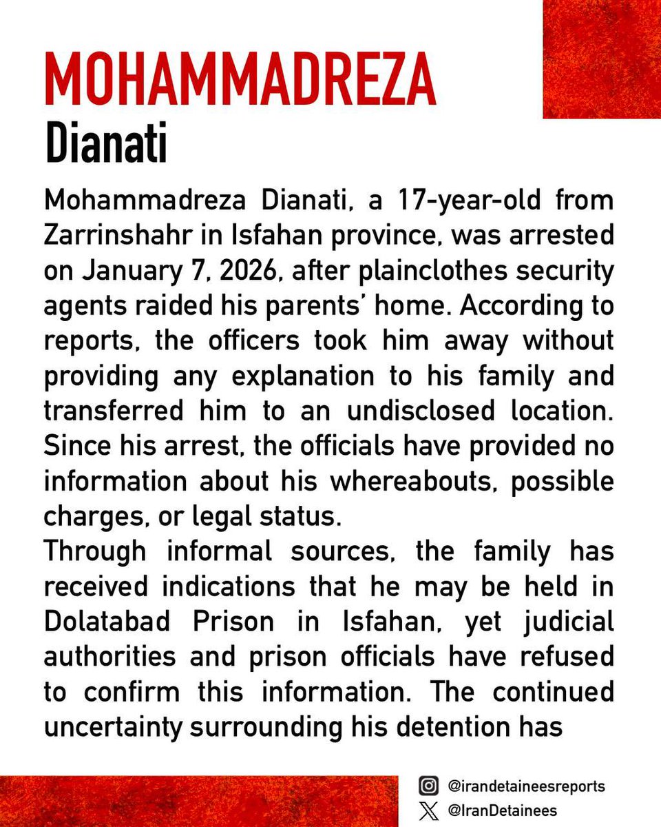 Iran Detainees Report tweet media