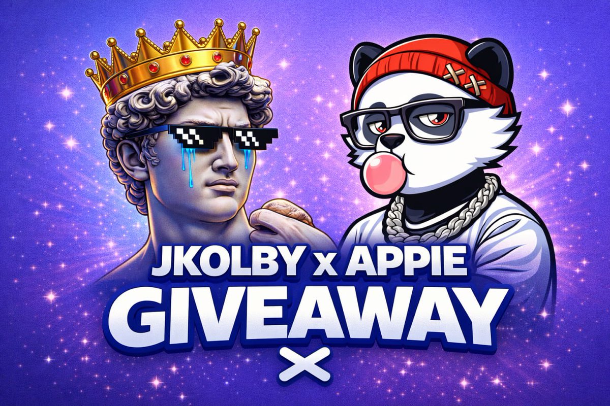 Doing a 1 SOL GIVEAWAY! 💸 
  
0.25 to 4 people who:   

• Follow @jkolby &amp; <a href="/AppieWeb3/">Appie</a>
• Drop a LIKE &amp; RT     
• Tag 2 friends     
• Drop Solana wallets below          

Winners announced in 48 hours 📷⏳
