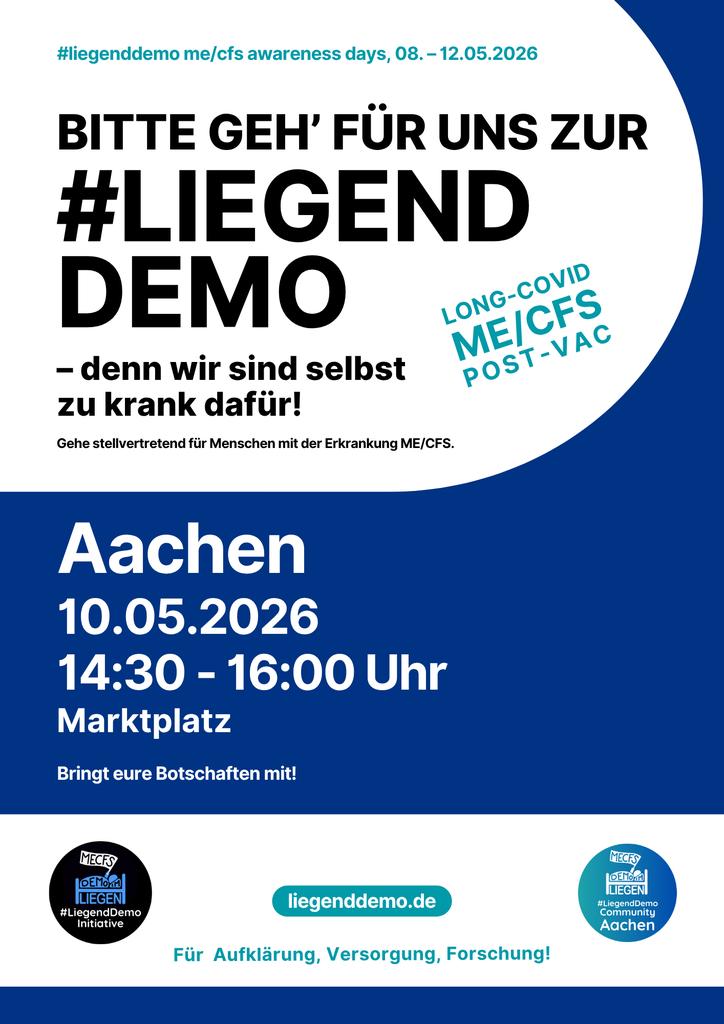 Initiative #LiegendDemo, ME/CFS tweet media