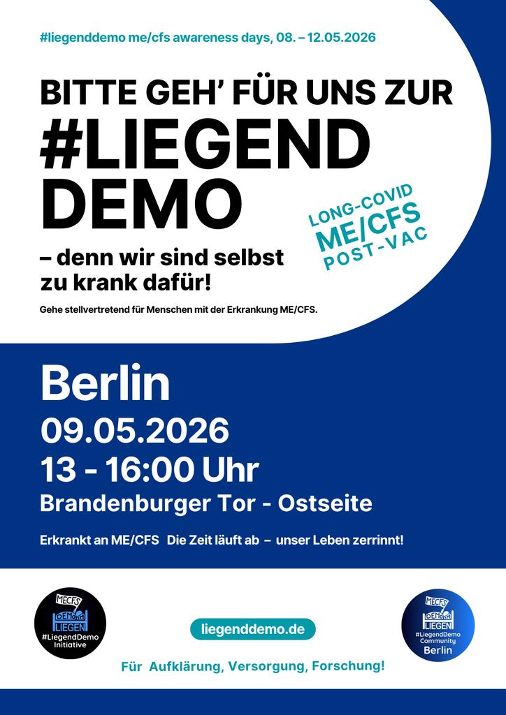 Initiative #LiegendDemo, ME/CFS tweet media
