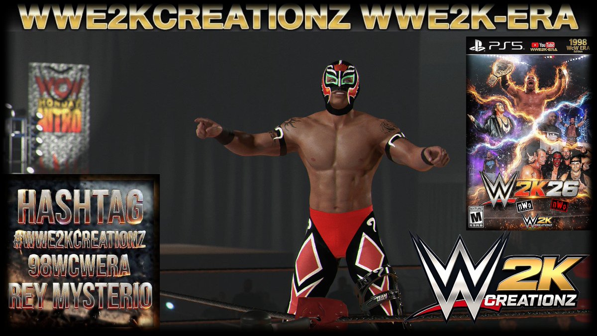 #WWE2K26 #WWE2K #WWE #WCW #REYMYSTERIO #REYMYSTERIOJR 98 VERSION OF REY ...