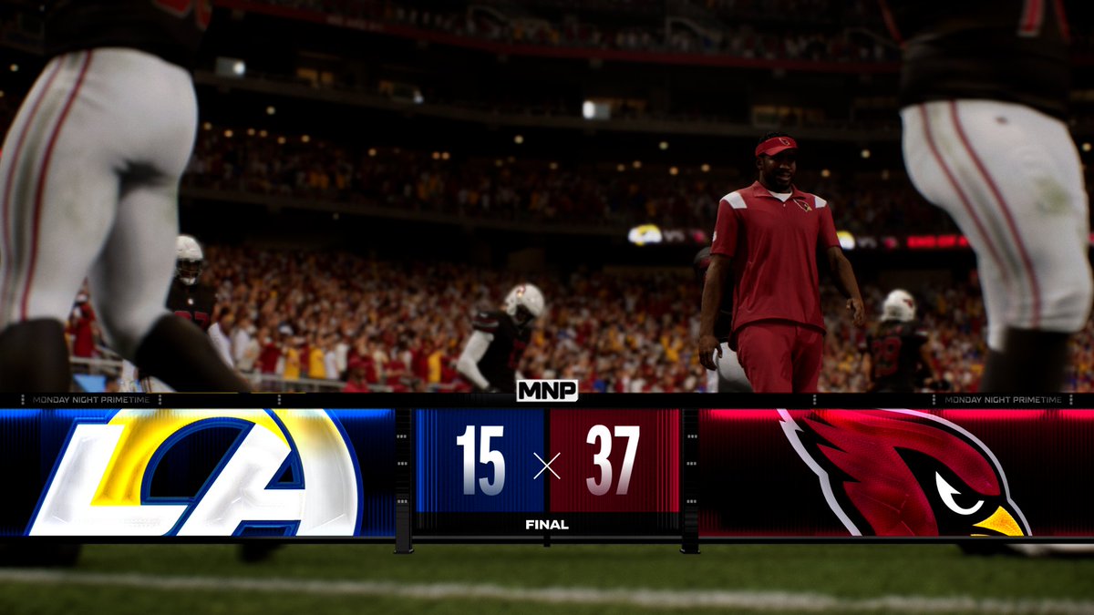 RZ_Spittah's tweet photo. The season sweep over division rival Rams is completed as the Cardinals dominate the trenches, limiting one of the league's top rusher to just 27 yards, while also generating 4 sacks on Bo Nix.
How sweep it is! 🧹🧹🧹

Arizona 35, Los Angeles(N) 17
#RZBirdGang🐦‍🔥 https://t.co/Kl405Rv86N